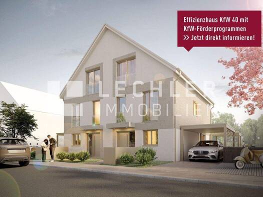 Doppelhaushälfte zum Kauf - Erstbezug 930.000 € 6 Zimmer 145 m² 182 m² Grundstück Kornwestheim 70806