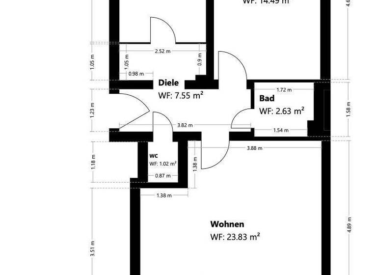 Wohnung zum Kauf 589.000 € 2 Zimmer 61,3 m² 3. Geschoss Emanuelstr. 17 Schwabing-West München 80796