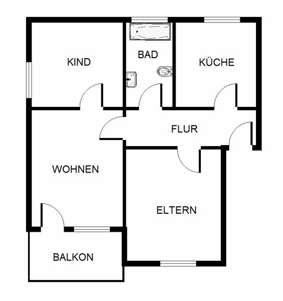 Wohnung zur Miete 525 € 3 Zimmer 58,5 m²<br/>Wohnfläche 1.<br/>Geschoss 01.02.2025<br/>Verfügbarkeit Spenhofweg 8 Obereving Dortmund 44339