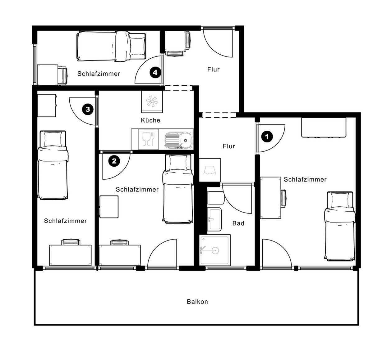 Wohnung zur Miete 500 € 1 Zimmer 9 m²<br/>Wohnfläche 3.<br/>Geschoss ab sofort<br/>Verfügbarkeit Niederbornstraße 2 Eckenheim Frankfurt am Main 60435