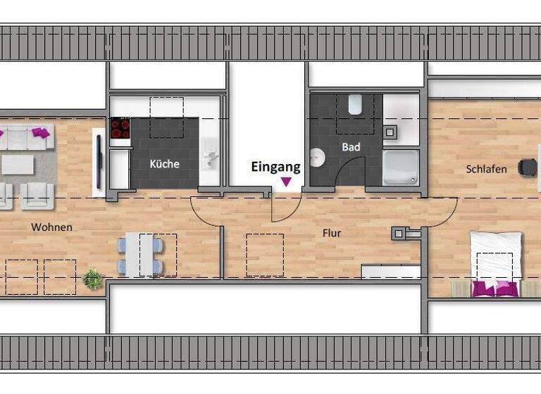 Wohnung zur Miete 872 € 2,5 Zimmer 64 m² 3. Geschoss frei ab 01.05.2026 Stuttgarter Straße 56 Leonberg 71229