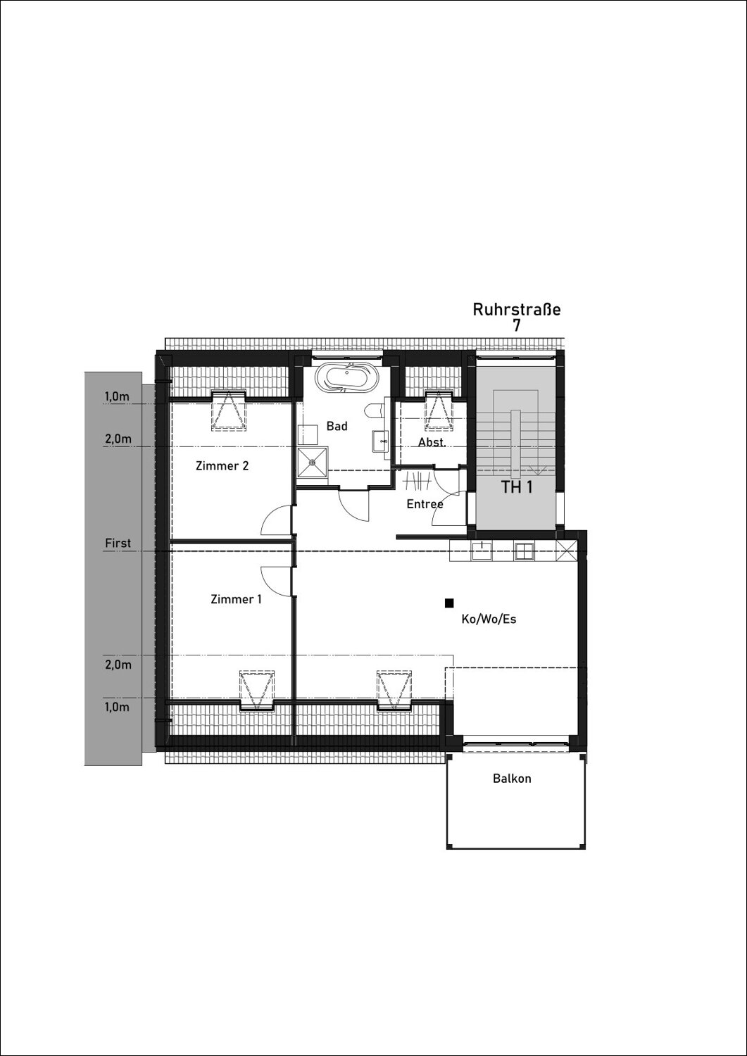 Wohnung zur Miete 1.290 € 3 Zimmer 83,6 m²<br/>Wohnfläche 4.<br/>Geschoss ab sofort<br/>Verfügbarkeit Stadtmitte Aschaffenburg 63739