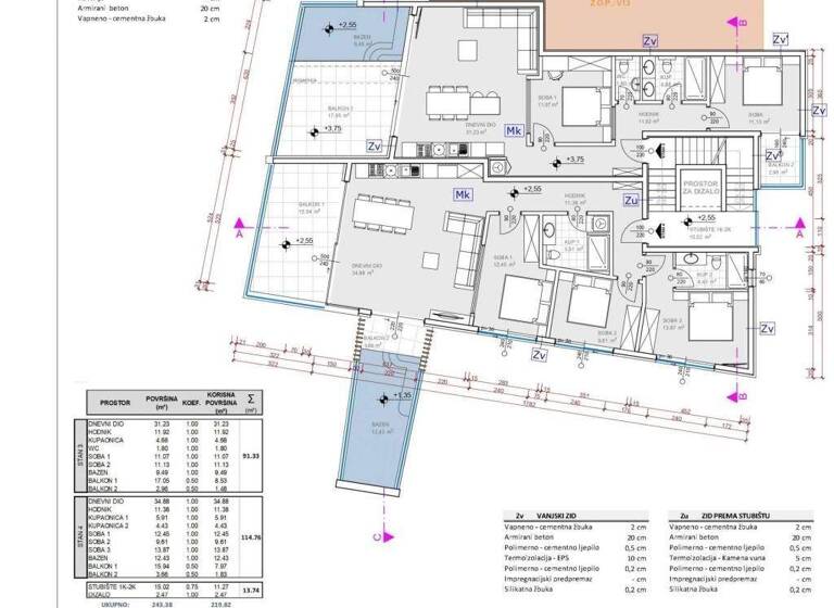 Wohnung zum Kauf 680.000 € 3 Zimmer 91 m² 1. Geschoss Grebastica, Sibenik - Okolica Sibenik