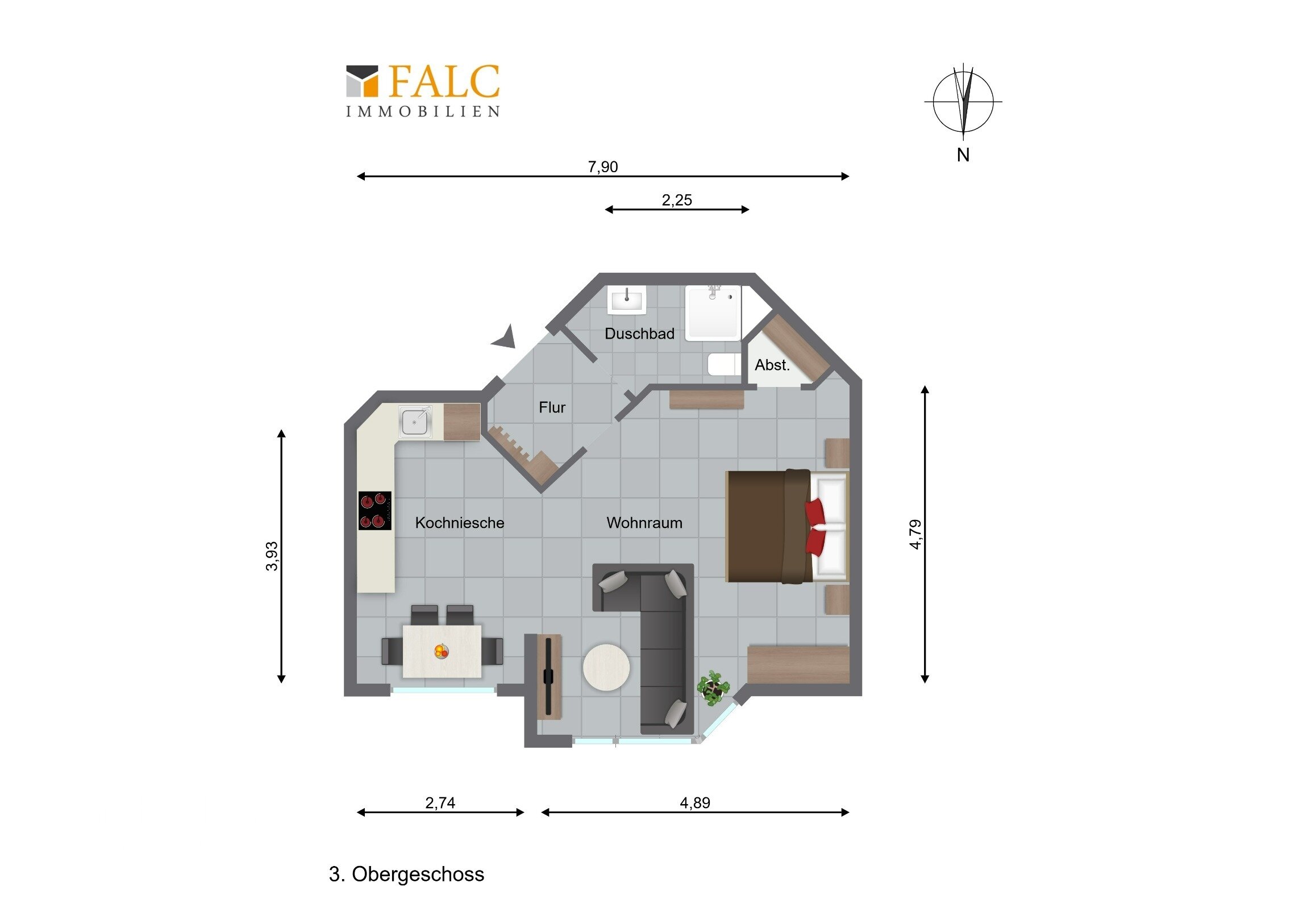 Wohnung zur Miete 300 € 1 Zimmer 44 m²<br/>Wohnfläche Altstadt I - Südost Mülheim an der Ruhr 45468