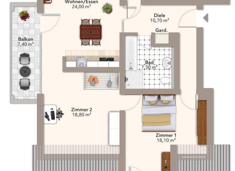 Wohnung zum Kauf - Erstbezug provisionsfrei 569.000 € 3,5 Zimmer 96,3 m² 2. Geschoss Kareth Lappersdorf 93138