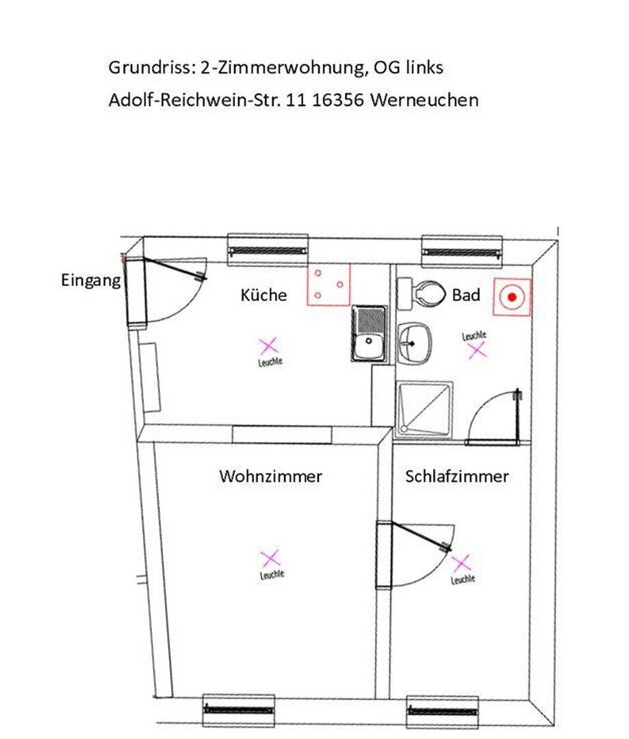 Wohnung zur Miete 380 € 2 Zimmer 35 m²<br/>Wohnfläche 1.<br/>Geschoss 01.02.2025<br/>Verfügbarkeit Tiefensee Werneuchen 16356