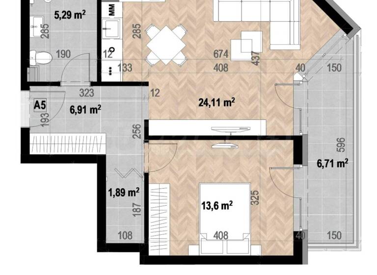 Studio zum Kauf 196.000 € 2 Zimmer 76,9 m² Sofia