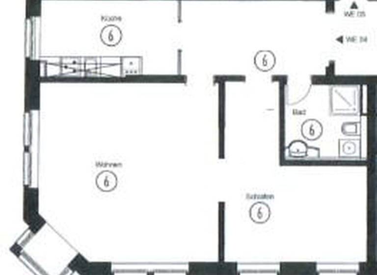 Wohnung zur Miete 880 € 2 Zimmer 77 m² 4. Geschoss frei ab 01.02.2026 Zentrum-Nord Leipzig 04105