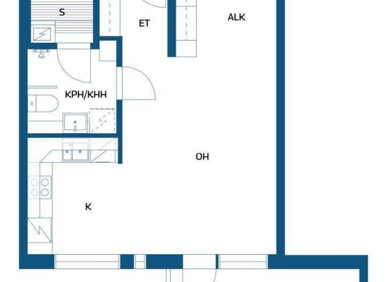 Studio zum Kauf 92.000 € 1 Zimmer 39,5 m² 3. Geschoss Roukontie 15 Valkeakoski 37630
