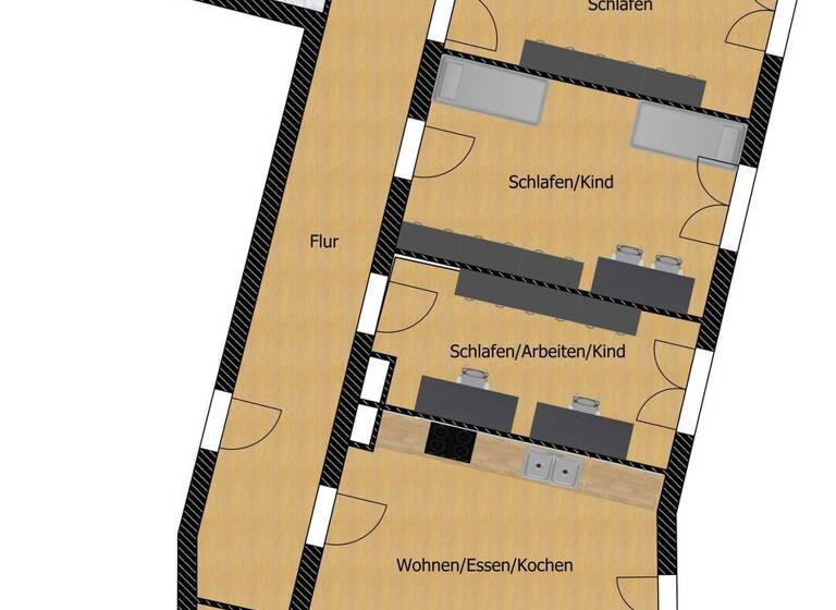 Wohnung zur Miete 1.300 € 4 Zimmer 108 m²<br/>Wohnfläche 1.<br/>Geschoss 01.06.2025<br/>Verfügbarkeit Amberger Str. 34 Hohe Marter Nürnberg 90441
