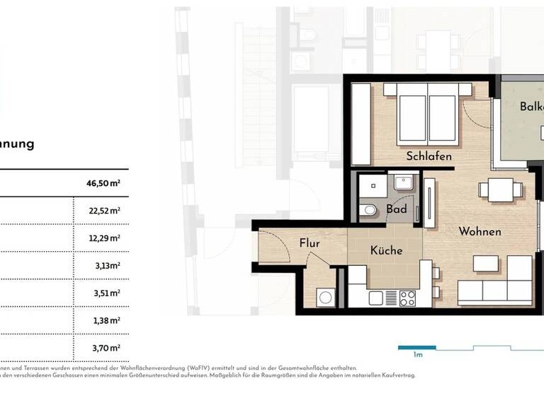 Wohnung zum Kauf - Erstbezug 276.700 € 2 Zimmer 46,5 m² 2. Geschoss Löbtau-Süd Dresden 01159