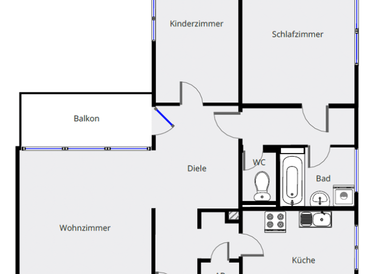 Wohnung zur Miete 730 € 3 Zimmer 77,6 m² 6. Geschoss Von-Weber-Str. 1 Herzogenaurach 91074