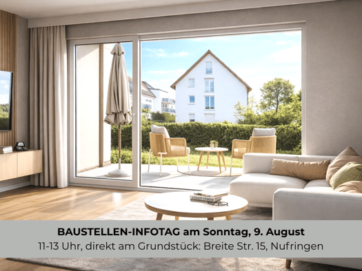 Terrassenwohnung zum Kauf - Neubau provisionsfrei 554.000 € 3 Zimmer 80,2 m² EG Breite Straße 15 Nufringen 71154