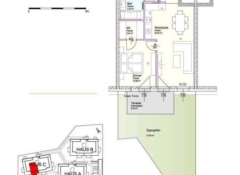 Wohnung zum Kauf - Erstbezug 246.915 € 2 Zimmer 56,4 m² EG Kabanenweg Neulengbach 3040