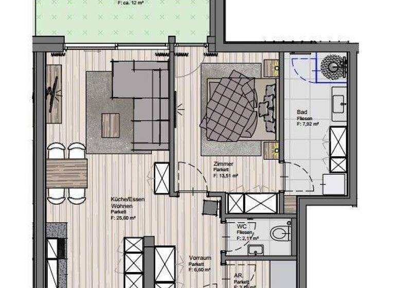 Wohnung zur Miete 975 € 2 Zimmer 59,1 m² frei ab sofort Hochfilzen 6395
