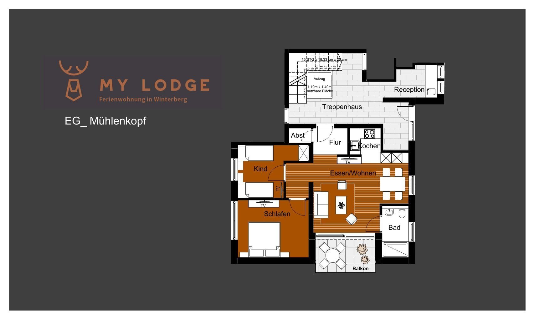 Wohnung zum Kauf provisionsfrei 231.000 € 3 Zimmer 60,8 m²<br/>Wohnfläche Fichtenweg 39 Winterberg Winterberg 59955