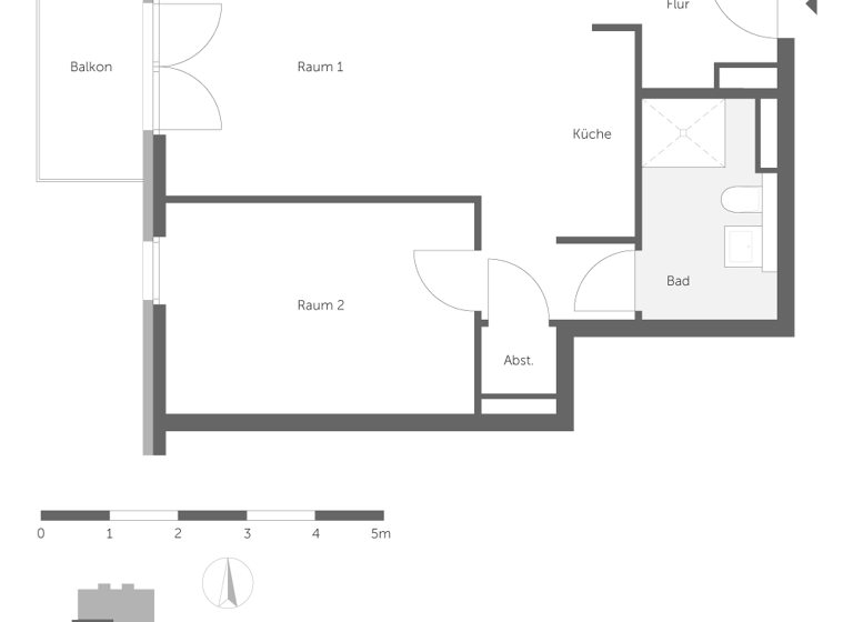 Wohnung zur Miete nur mit Wohnberechtigungsschein 623 € 2 Zimmer 54,2 m² EG frei ab sofort Wendenschloßstr. 166 Köpenick Berlin 12557