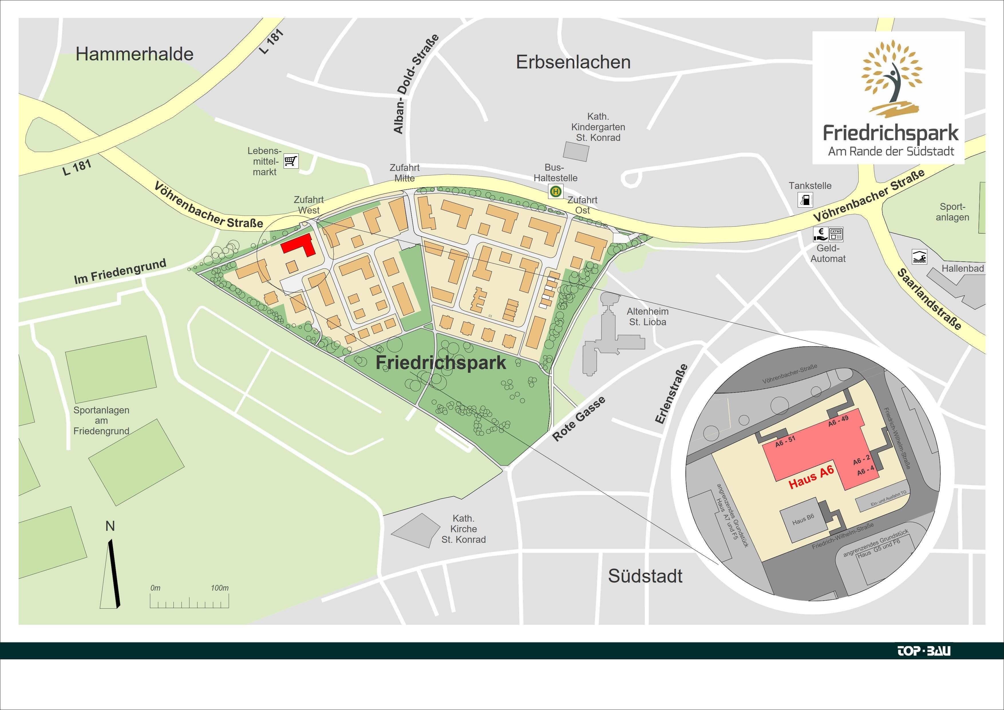 Wohnung zum Kauf provisionsfrei 352.300 € 2 Zimmer 68,2 m²<br/>Wohnfläche Vöhrenbacher Straße 49 Villingen Villingen-Schwenningen 78050