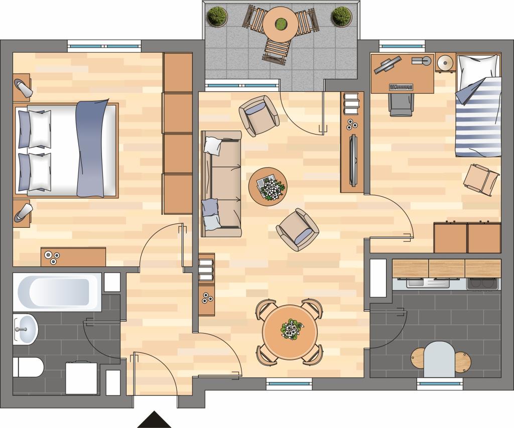 Wohnung zur Miete 489 € 3 Zimmer 54,1 m²<br/>Wohnfläche 2.<br/>Geschoss 30.01.2025<br/>Verfügbarkeit Ginsterweg 2 Gesiweid - Wenscht / Schiessberg Siegen 57078