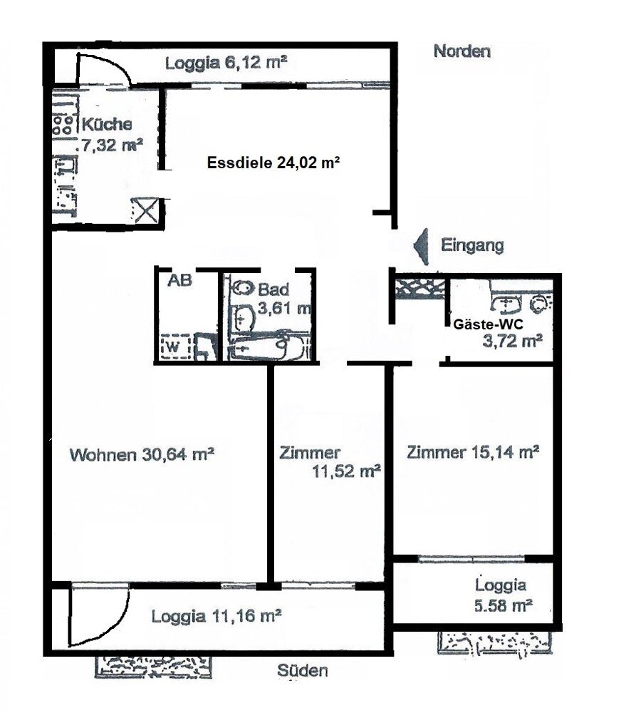 Wohnung zur Miete 1.430 € 3 Zimmer 110 m²<br/>Wohnfläche Beim Findling 1 Schenefeld 22869