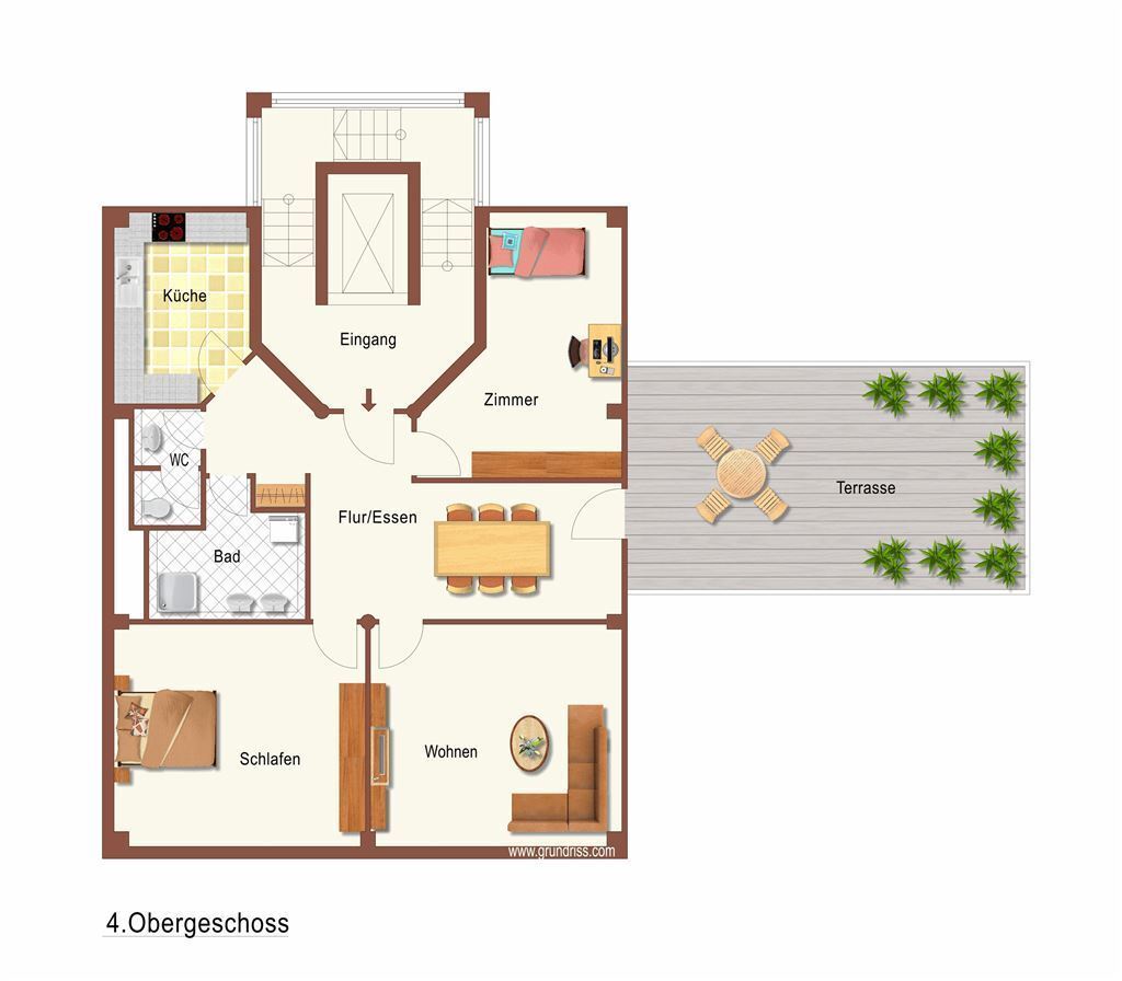 Wohnung zum Kauf provisionsfrei 359.000 € 4 Zimmer 122 m²<br/>Wohnfläche Innenstadt Nord - Schwenningen Villingen-Schwenningen 78054