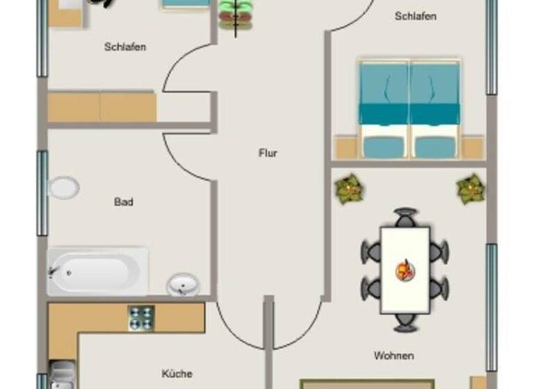 Wohnung zur Miete 660 € 3,5 Zimmer 81,9 m² EG Dorstener Straße 10 Stadtmitte Recklinghausen 45657