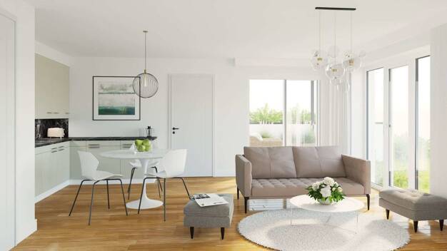 Wohnung zum Kauf - Neubau provisionsfrei 351.000 € 3 Zimmer 70,2 m² 3. Geschoss frei ab 01.09.2026 Lorestraße 8 Dinkelsbühl Dinkelsbühl 91550