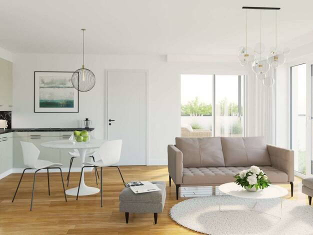 Wohnung zum Kauf - Neubau provisionsfrei 359.100 € 3 Zimmer 70,2 m² 3. Geschoss frei ab sofort Lorestraße Haus 1 WE 3 8 Dinkelsbühl Dinkelsbühl 91550