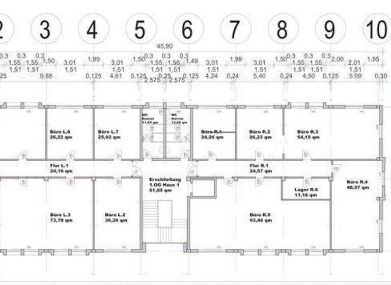 Bürofläche zur Miete 7,50 € 3.639,6 m² Bürofläche teilbar ab 70 m² Altstadt Erfurt / Stotternheim 99195
