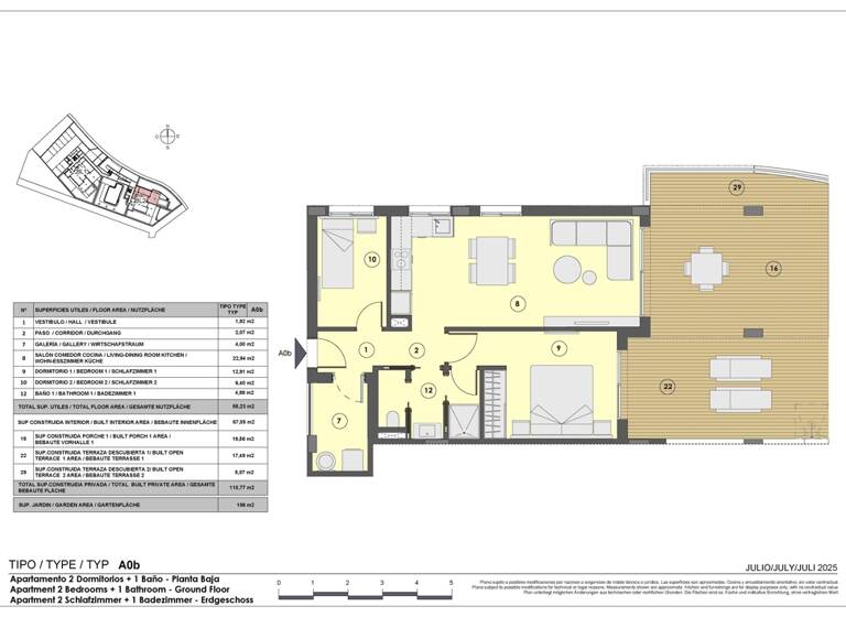 Wohnung zum Kauf - Erstbezug provisionsfrei 502.000 € 3 Zimmer 68 m² EG frei ab 01.04.2027 Canyamel 07589