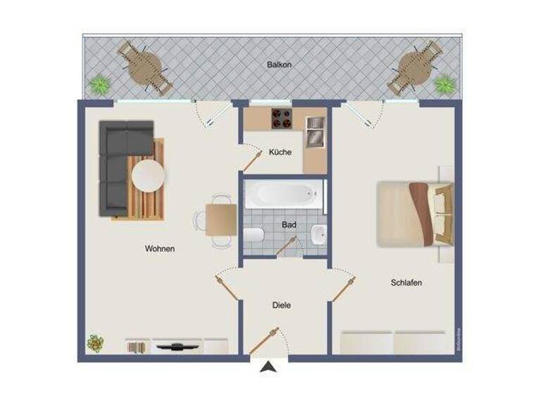 Wohnung zum Kauf 280.000 € 2 Zimmer 55 m² 2. Geschoss Dießen Dießen am Ammersee 86911