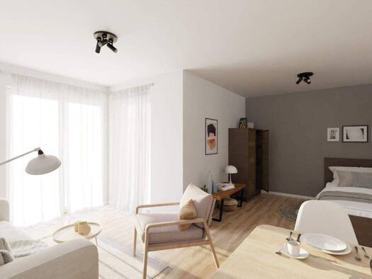 Terrassenwohnung zum Kauf - Erstbezug provisionsfrei 239.900 € 1 Zimmer 45,4 m² EG Alte Römerstraße 20 Langen 63225