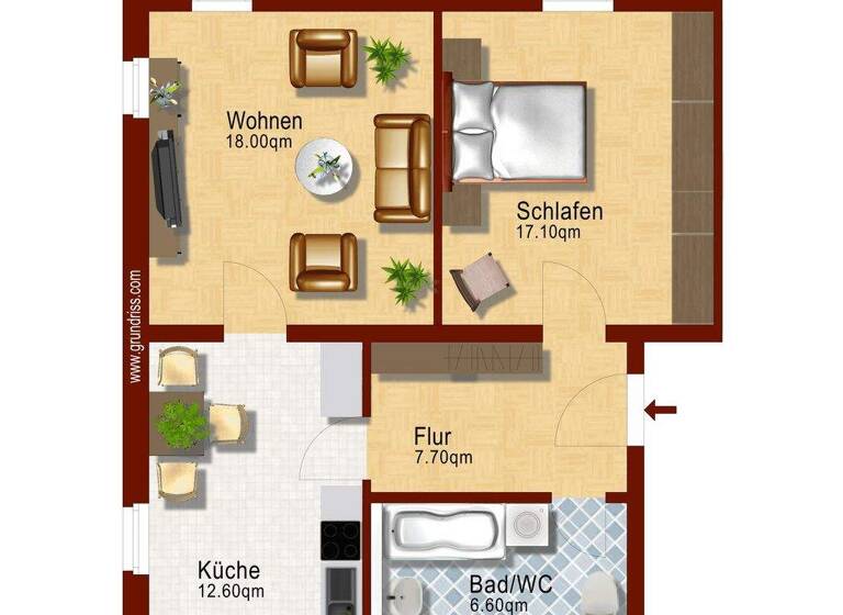 Wohnung zur Miete 385 € 2 Zimmer 62 m² 1. Geschoss frei ab sofort R.-Luxemburg-Straße 34 Olbersdorf 02785