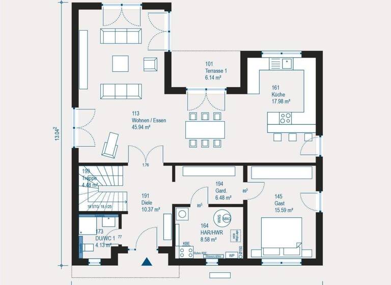 Villa zum Kauf 1.393.569 € 5 Zimmer 245 m² 1.000 m² Grundstück Kettwig Essen 45219