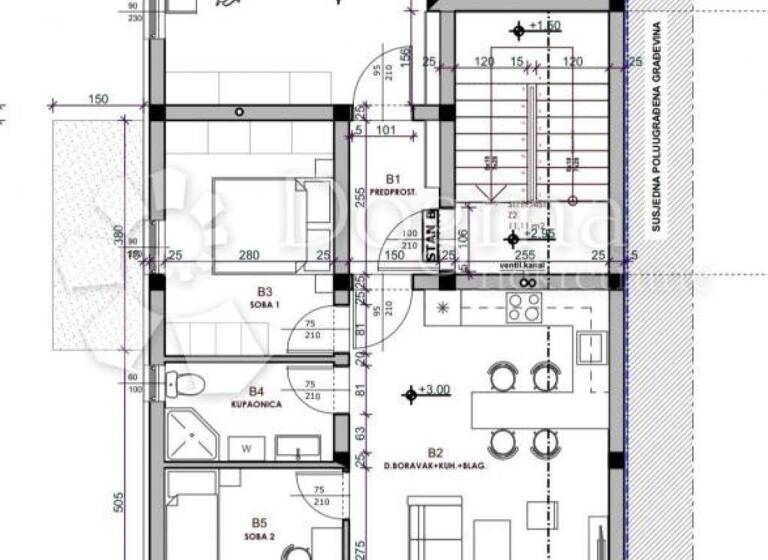 Wohnung zum Kauf 403.000 € 5 Zimmer 104 m² Stari Medulin