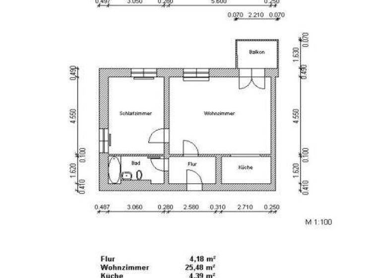 Wohnung zur Miete nur mit Wohnberechtigungsschein 321 € 2 Zimmer 54,4 m² 1. Geschoss Prinz-Louis-Ferdinand-Str. 20 Saalfeld 07318