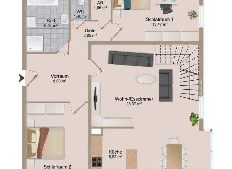 Maisonette zum Kauf 698.000 € 4 Zimmer 132,6 m² frei ab 01.03.2026 Viktring Klagenfurt-Viktring 9073