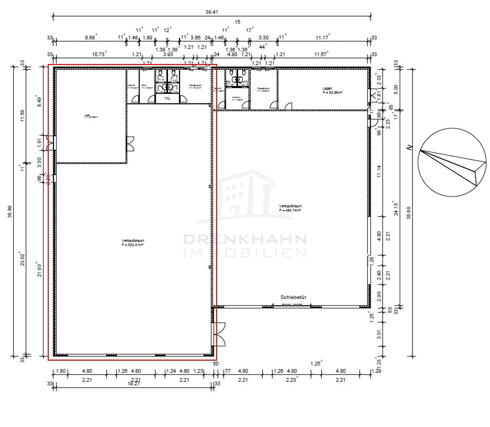 Bürofläche zur Miete provisionsfrei 7,50 € 7 Zimmer 176,4 m²<br/>Bürofläche Siegfried-Marcus-Straße 20 Waren Waren (Müritz) 17192