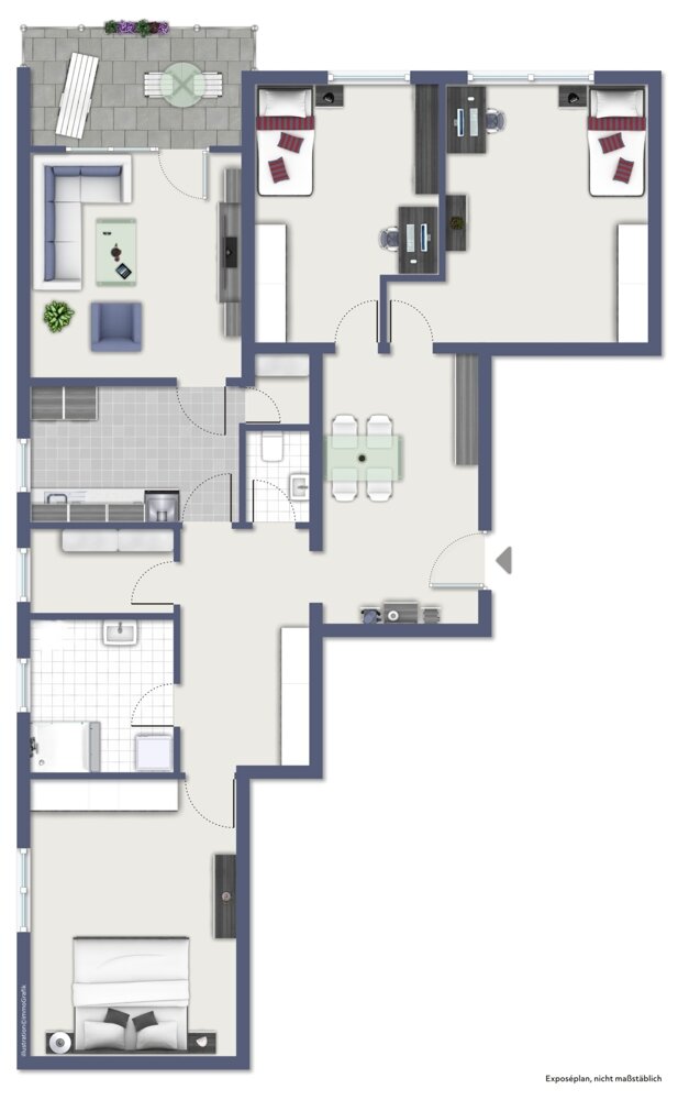 Wohnung zum Kauf provisionsfrei 209.500 € 4 Zimmer 111 m²<br/>Wohnfläche 2.<br/>Geschoss Heppenheim - Stadt Heppenheim (Bergstraße) 64646