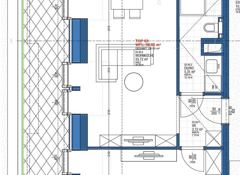 Wohnung zum Kauf 339.000 € 2 Zimmer 58,6 m² 6. Geschoss Adolf-Czettel-Gasse 7 Wien 1160