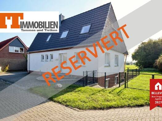 Einfamilienhaus zur Miete 1.300 € 5 Zimmer 188 m² 1.300 m² Grundstück frei ab sofort Fedderwardergroden Wilhelmshaven-Fedderwarden 26388