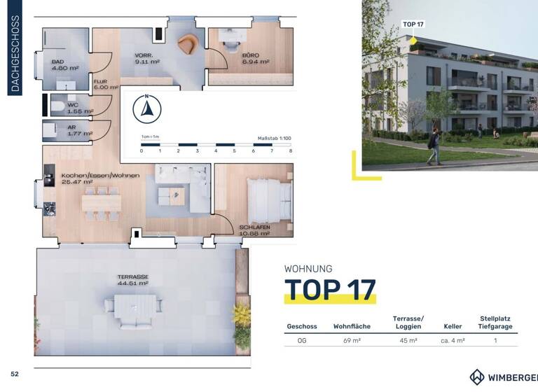 Wohnung zum Kauf - Erstbezug 350.000 € 3 Zimmer 69 m² Linzer Straße 6 Vöcklabruck 4840