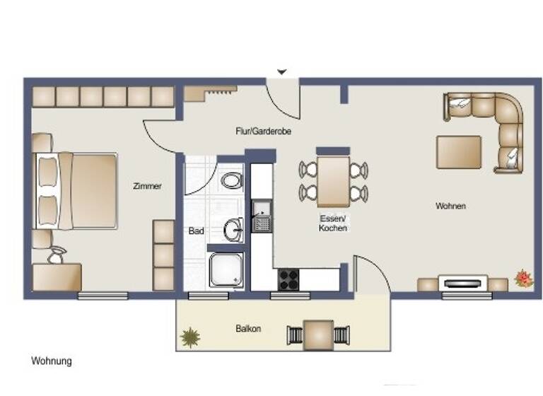 Wohnung zum Kauf 297.000 € 2 Zimmer 60,7 m²<br/>Wohnfläche EG<br/>Geschoss Homburger Str. 11 Hofheim Hofheim 65719