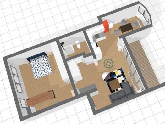 Wohnung zur Miete 760 € 2 Zimmer 72 m² Geschoss 5/6 frei ab sofort Graf - Reginar - Straße 24 Weismark-Feyen Trier 54294