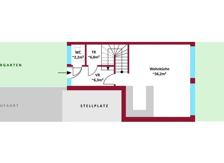 Haus zum Kauf - Erstbezug 599.000 € 5 Zimmer 147 m² Wien 1220