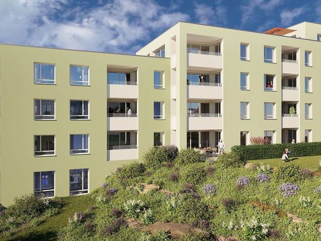 Wohnung zum Kauf - Erstbezug provisionsfrei als Kapitalanlage geeignet 380.000 € 3 Zimmer 69,1 m² Eisenbahnstraße 30 Fischbach Friedrichshafen 88048