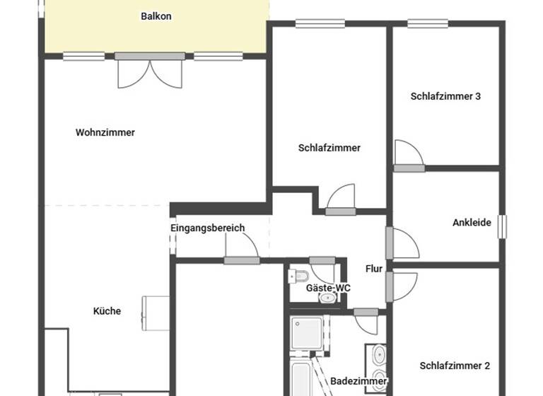 Wohnung zum Kauf - Erstbezug 465.000 € 4 Zimmer 112,9 m² 1. Geschoss Goldbach 63773
