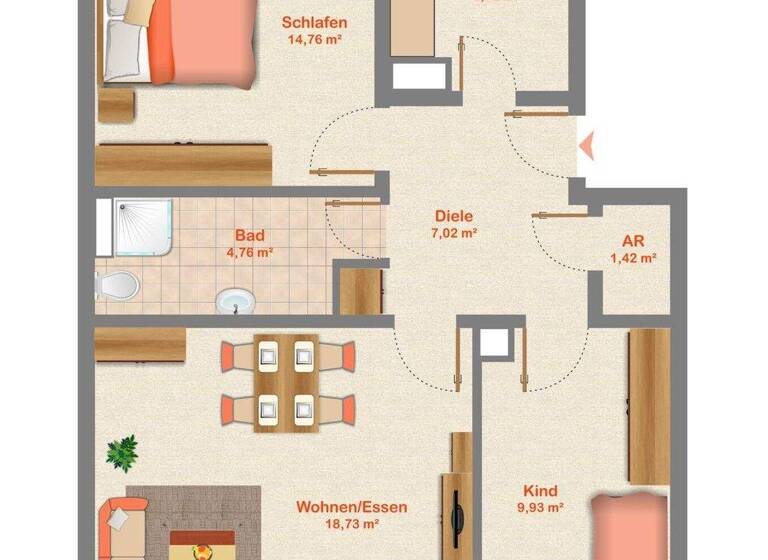 Wohnung zum Kauf 209.000 € 3 Zimmer 65 m² Großreuth b Schweinau Nürnberg 90431