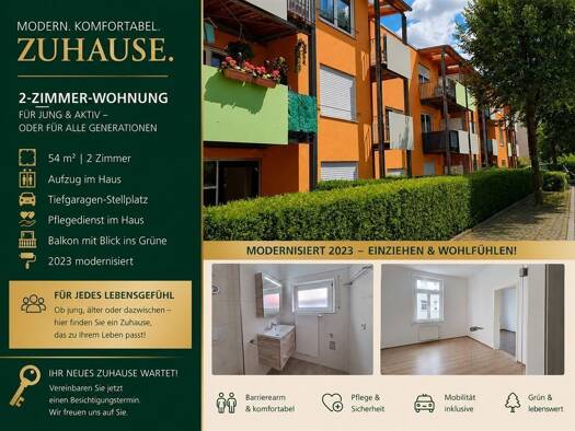 Wohnung zur Miete 380 € 2 Zimmer 54 m² 2. Geschoss Hartha Hartha 04746