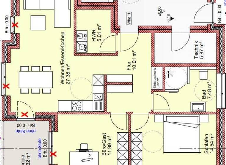 Wohnung zur Miete - Erstbezug 820 € 3 Zimmer 81,9 m² EG frei ab 01.04.2026 Werlte 49757